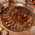 Chaotic Club Personalized Thanksgiving 3D Spiral Staircase Rug