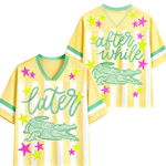 ChaoticClub Striped Later Gator After While Gater Mesh Jersey