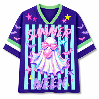 ChaoticClub Preppy Summerween Ghost Mesh Jersey