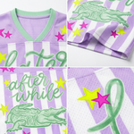 ChaoticClub Striped Later Gator After While Gater Mesh Jersey