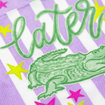 ChaoticClub Striped Later Gator After While Gater Mesh Jersey