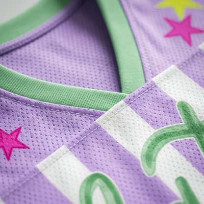 ChaoticClub Striped Later Gator After While Gater Mesh Jersey