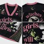 Chaotic Club Girls Will Be Girls Witchy Feminist Long Sleeve Jersey