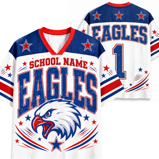 Chaotic Club Retro School Mascot School Spirit Team Mesh Jersey