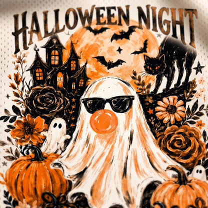 ChaoticClub Ghost Blowing Bubble Gum Brushstroke Halloween Mesh Jersey