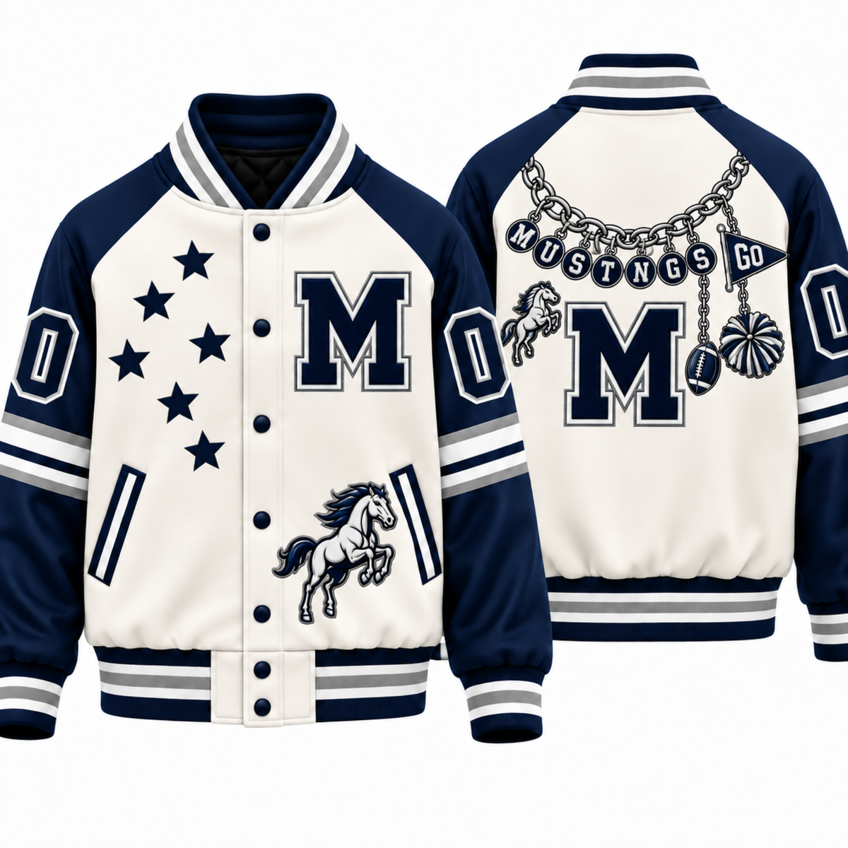 Chaotic Club Custom Mascot Necklace Game Day Varsity Jacket