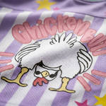 ChaoticClub Striped Guess What Chicken Butt Mesh Jersey