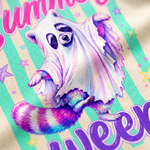ChaoticClub Preppy Summerween Ghost Raccoon Mesh Jersey