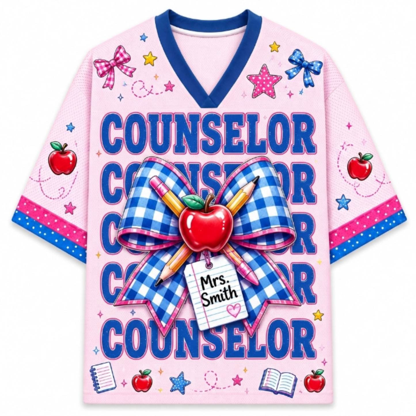 ChaoticClub PRINCIPAL, LIBRARIAN, SPED, COUNCILOR, PARA, TEACHER Mesh Jersey