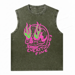 ChaoticClub Everything Is Fine Skull Wash Tanktop