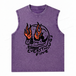 ChaoticClub Everything Is Fine Skull Wash Tanktop