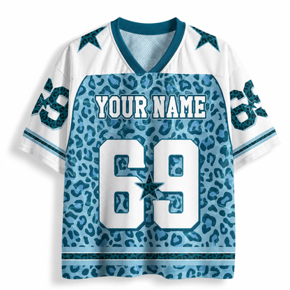 ChaoticClub Leopard Name&Number Personalized Mesh Jersey