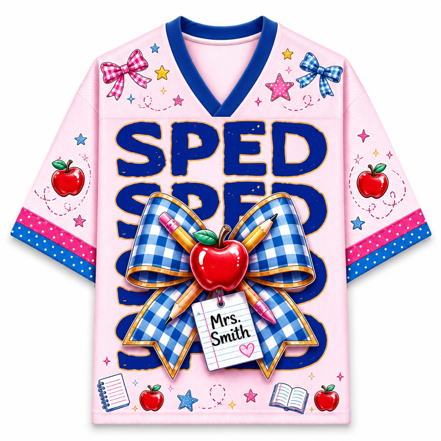 ChaoticClub PRINCIPAL, LIBRARIAN, SPED, COUNCILOR, PARA, TEACHER Mesh Jersey