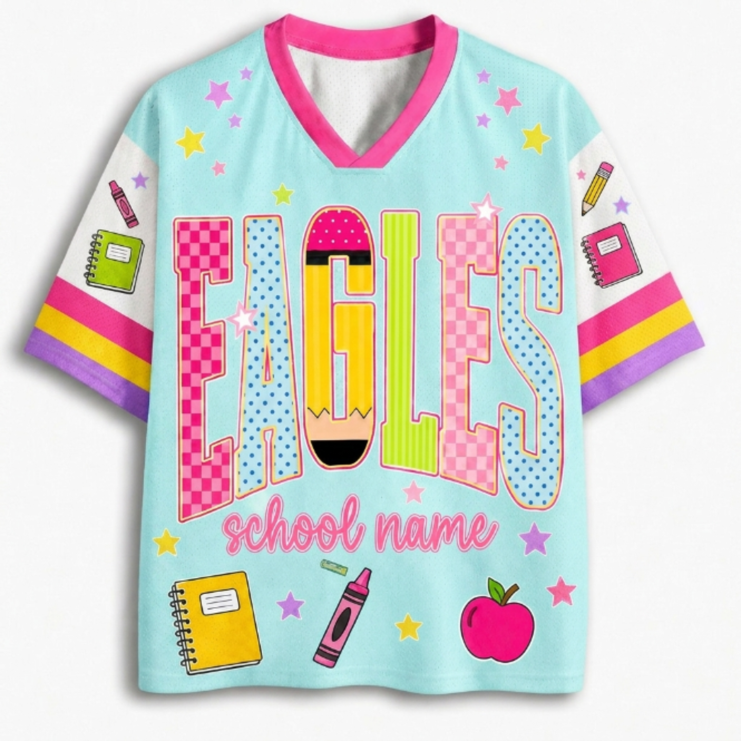 ChaoticClub School Mascot Personalized Mesh Jersey