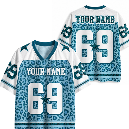 ChaoticClub Leopard Name&Number Personalized Mesh Jersey