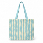 Raccoon Summer Striped Beach Tote Bag