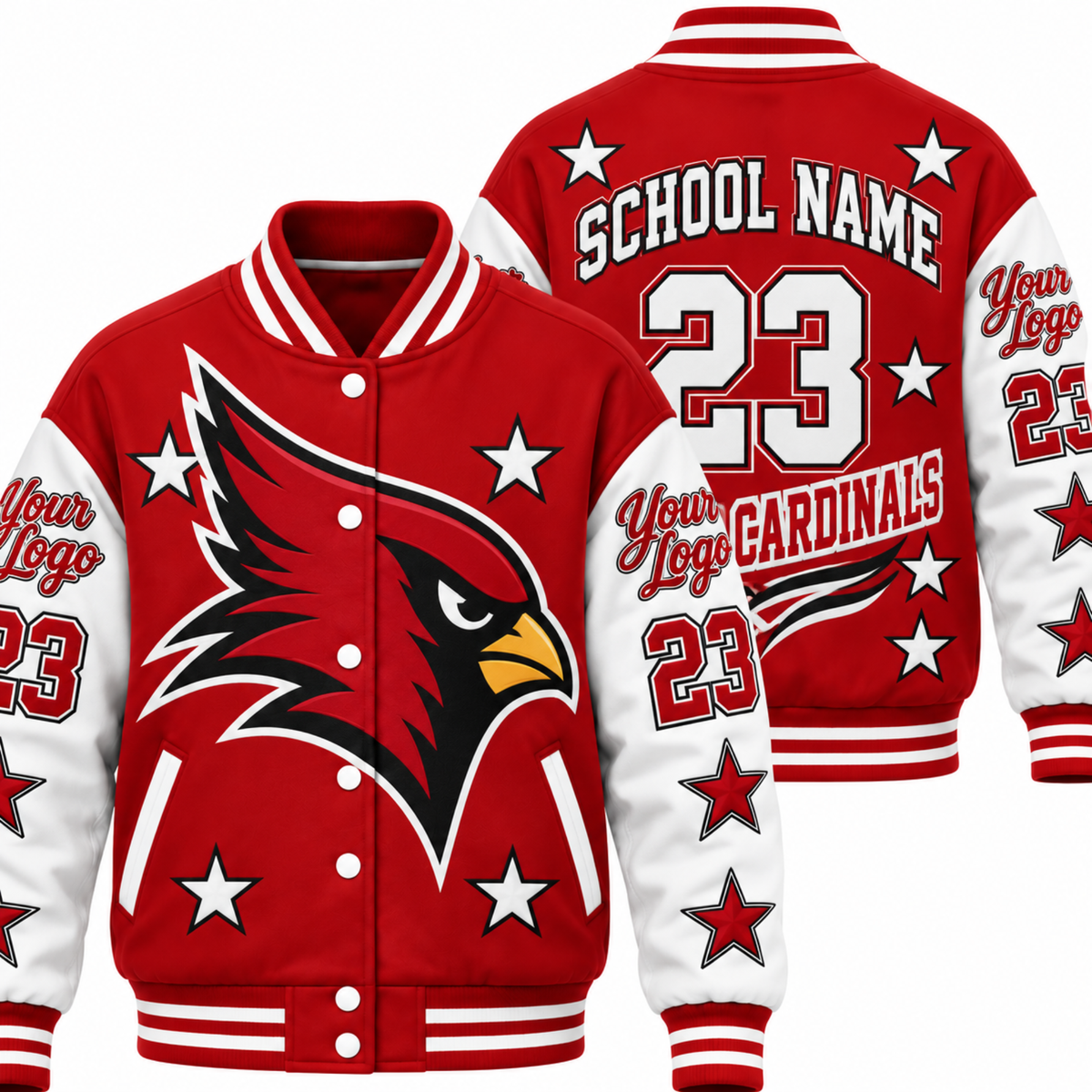 Chaotic Club Personalized Mascot Game Day Varsity Jacket