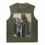 ChaoticClub The Raccoon's Monday Wash Tanktop