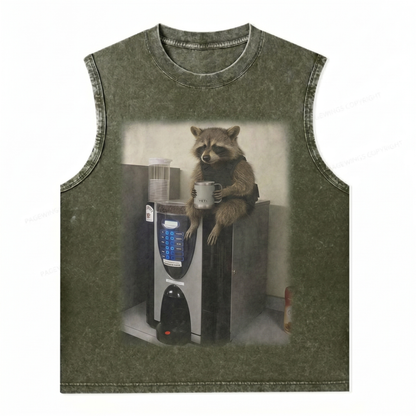 ChaoticClub The Raccoon's Monday Wash Tanktop