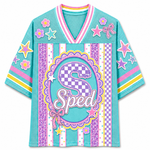 ChaoticClub Preppy Teacher Monogram Coquette School Staff Mesh Jersey