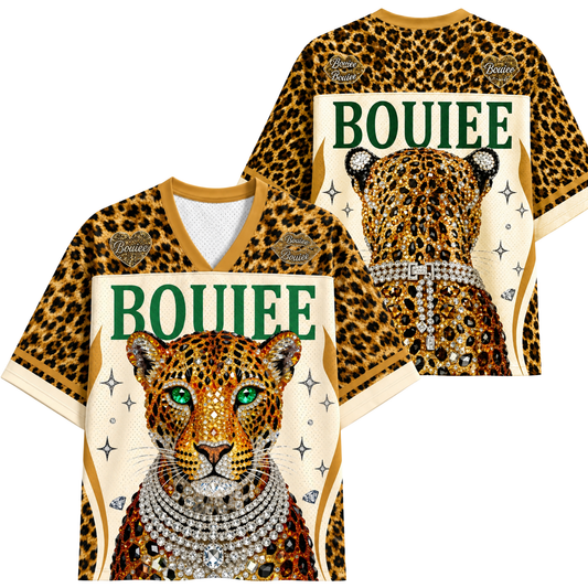 ChaoticClub Boujee Leopard Cheetah  Mesh Jersey