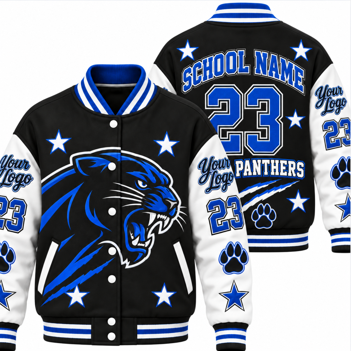 Chaotic Club Personalized Mascot Game Day Varsity Jacket