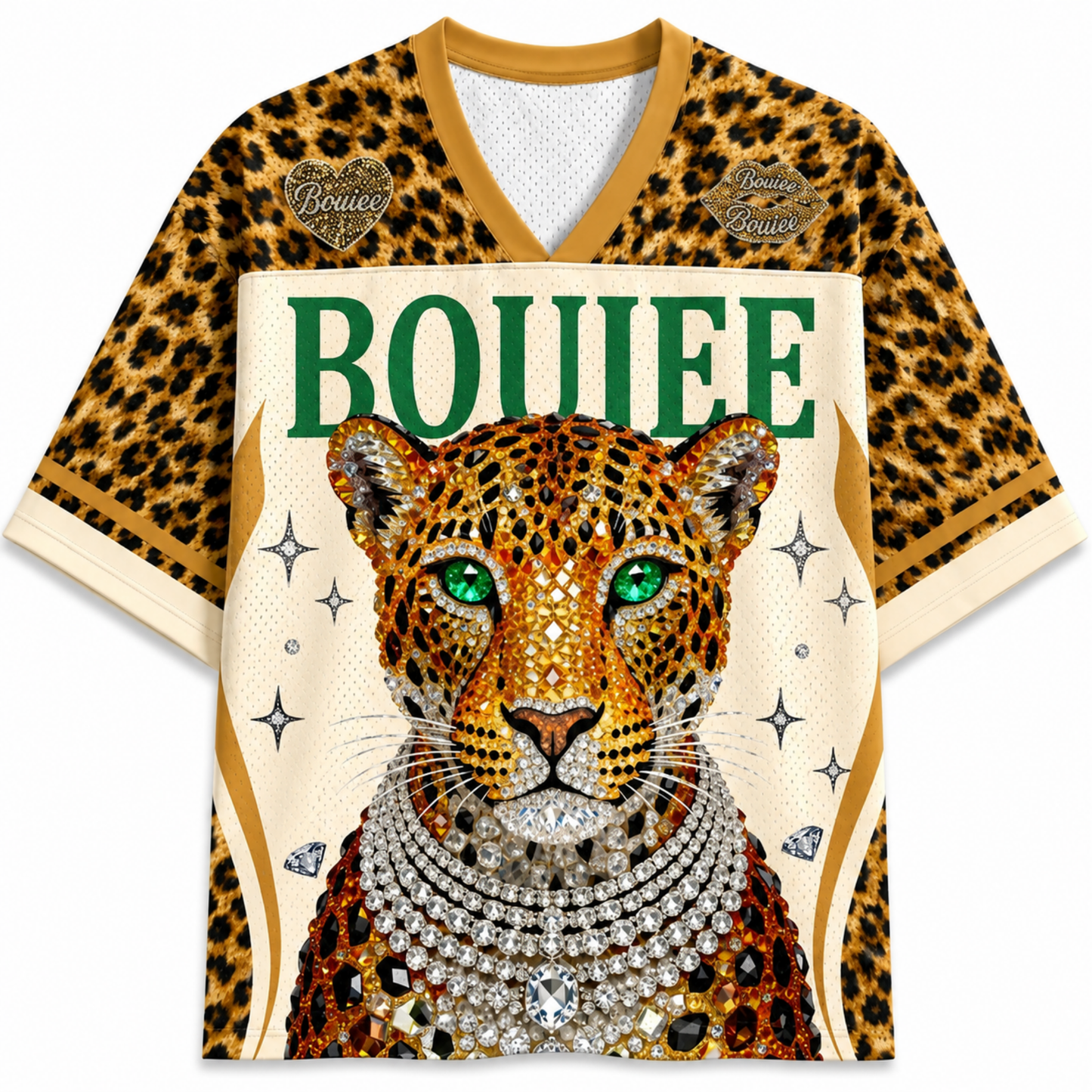 ChaoticClub Boujee Leopard Cheetah  Mesh Jersey
