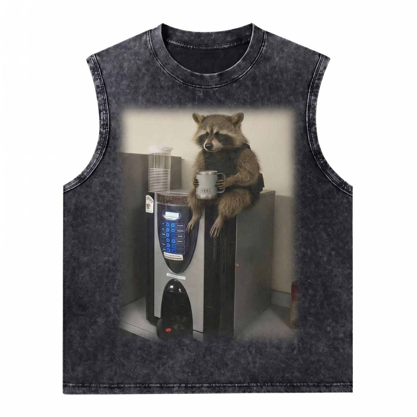 ChaoticClub The Raccoon's Monday Wash Tanktop