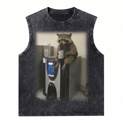 ChaoticClub The Raccoon's Monday Wash Tanktop
