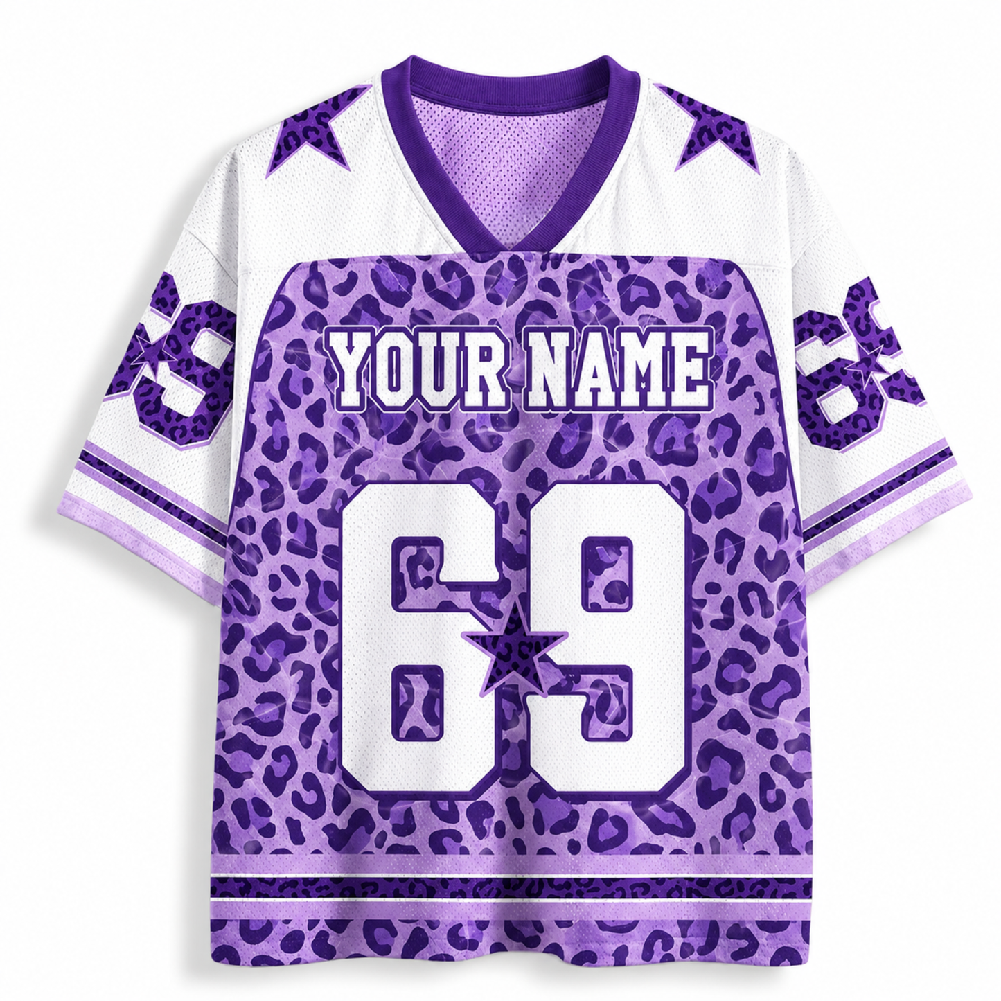 ChaoticClub Leopard Name&Number Personalized Mesh Jersey