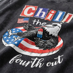 ChaoticClub Chill The Fourth Out Eagle Washed T-Shirt