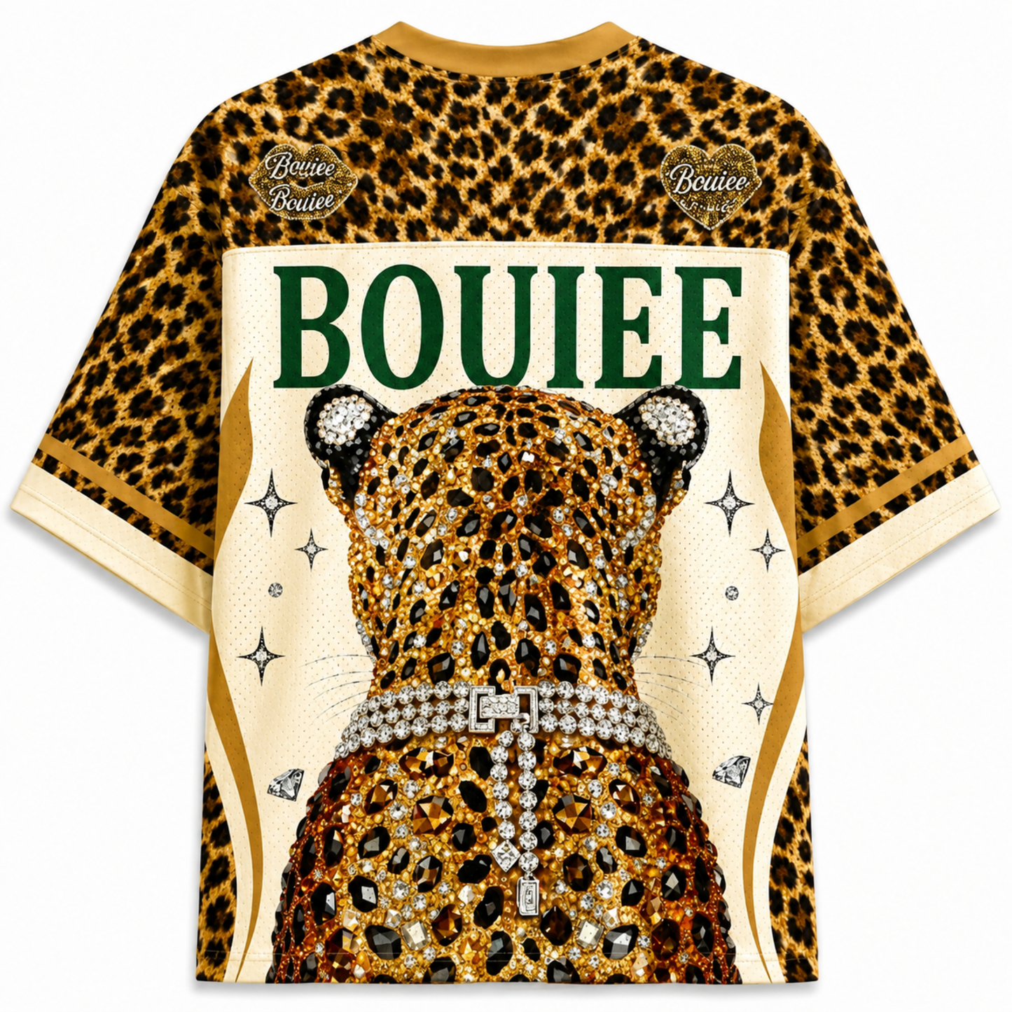 ChaoticClub Boujee Leopard Cheetah  Mesh Jersey