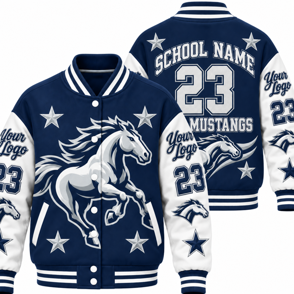Chaotic Club Personalized Mascot Game Day Varsity Jacket