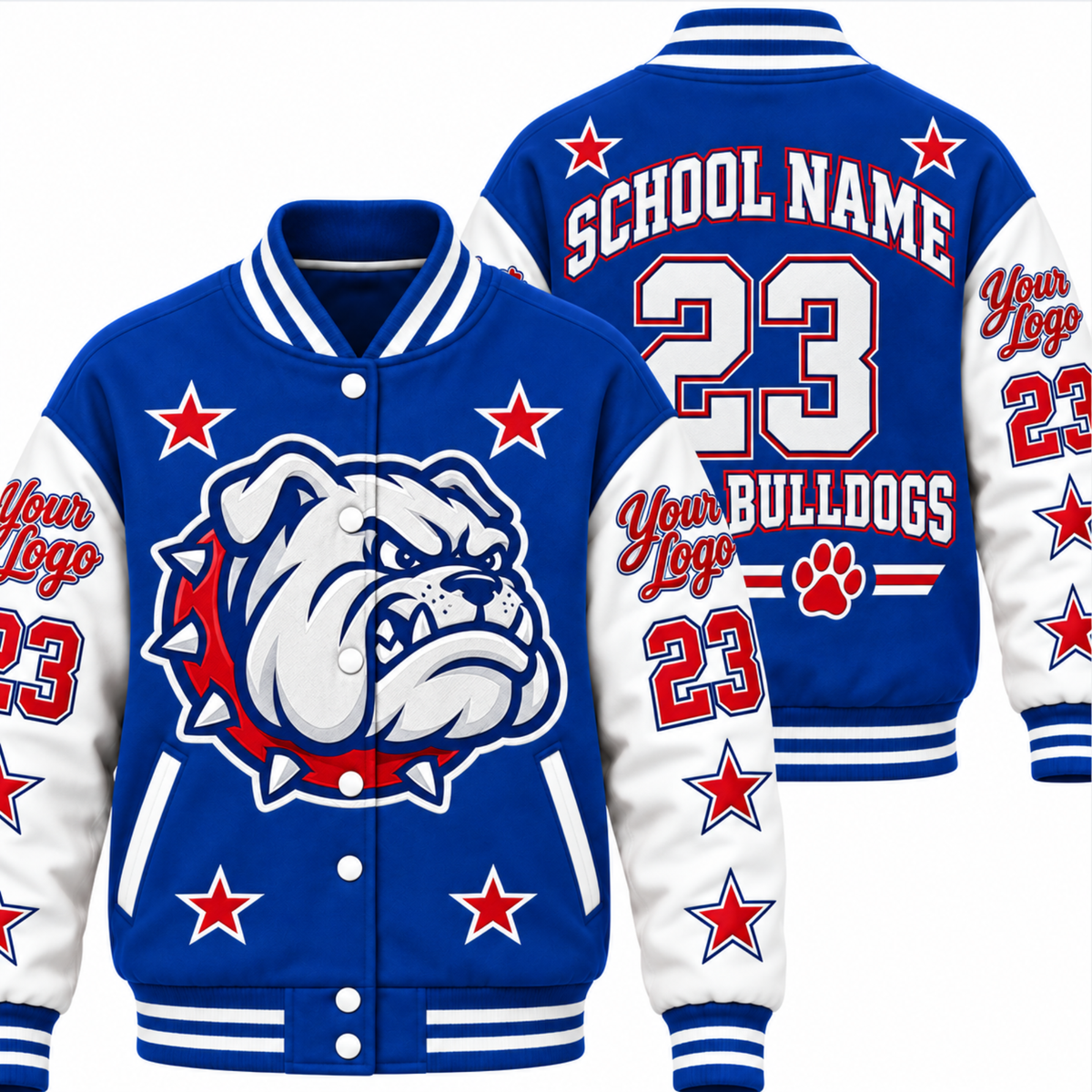 Chaotic Club Personalized Mascot Game Day Varsity Jacket