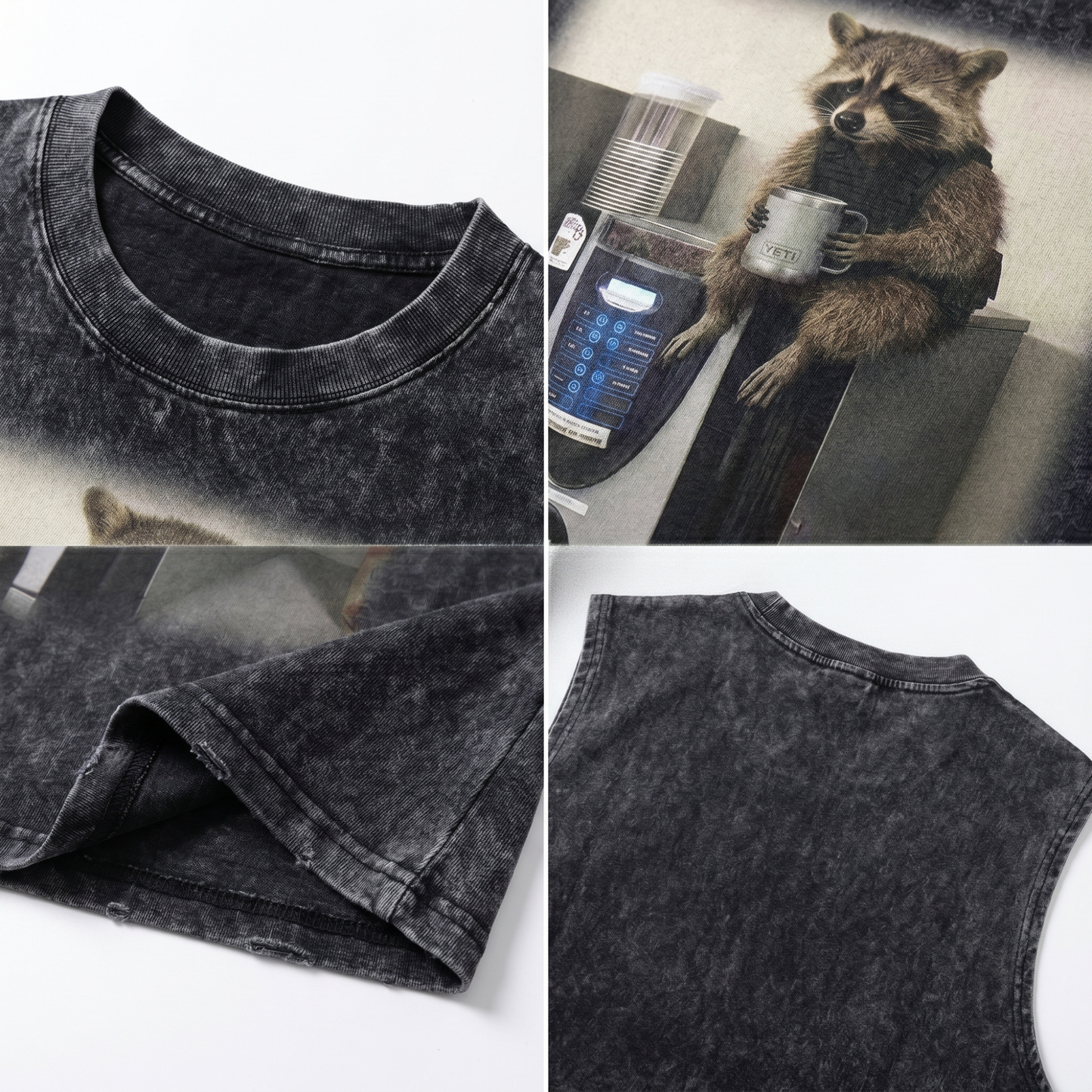 ChaoticClub The Raccoon's Monday Wash Tanktop