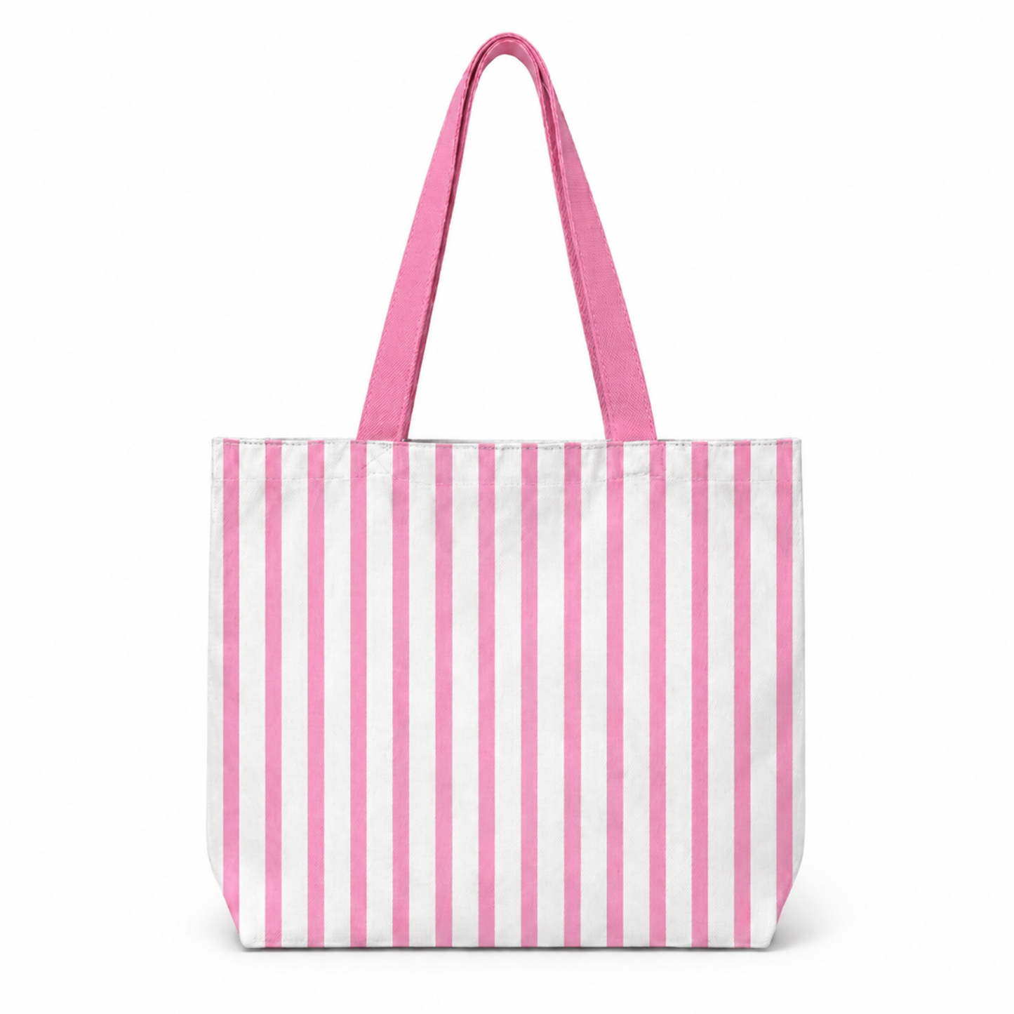 Fish Kiss My Bass Summer Striped Beach Tote Bag