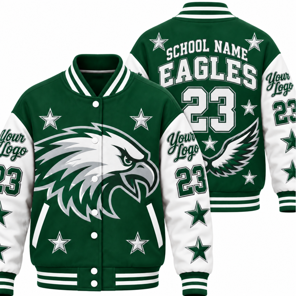 Chaotic Club Personalized Mascot Game Day Varsity Jacket