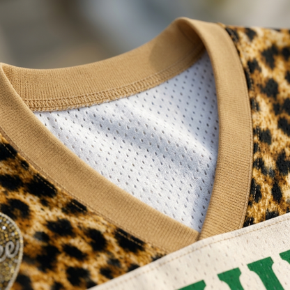 ChaoticClub Boujee Leopard Cheetah  Mesh Jersey