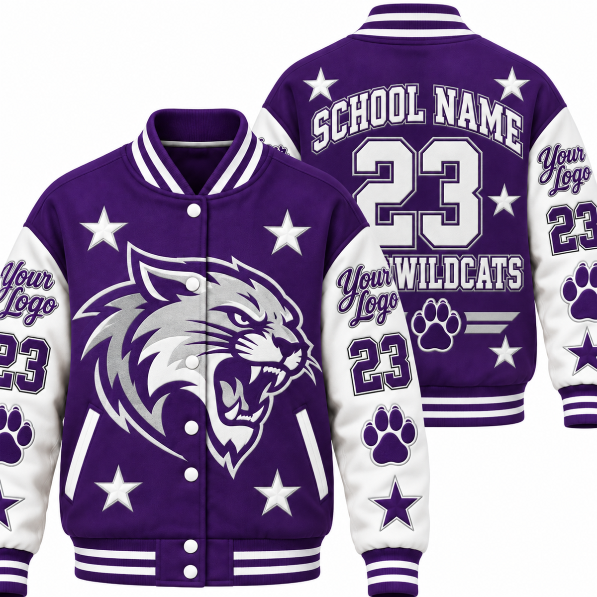 Chaotic Club Personalized Mascot Game Day Varsity Jacket
