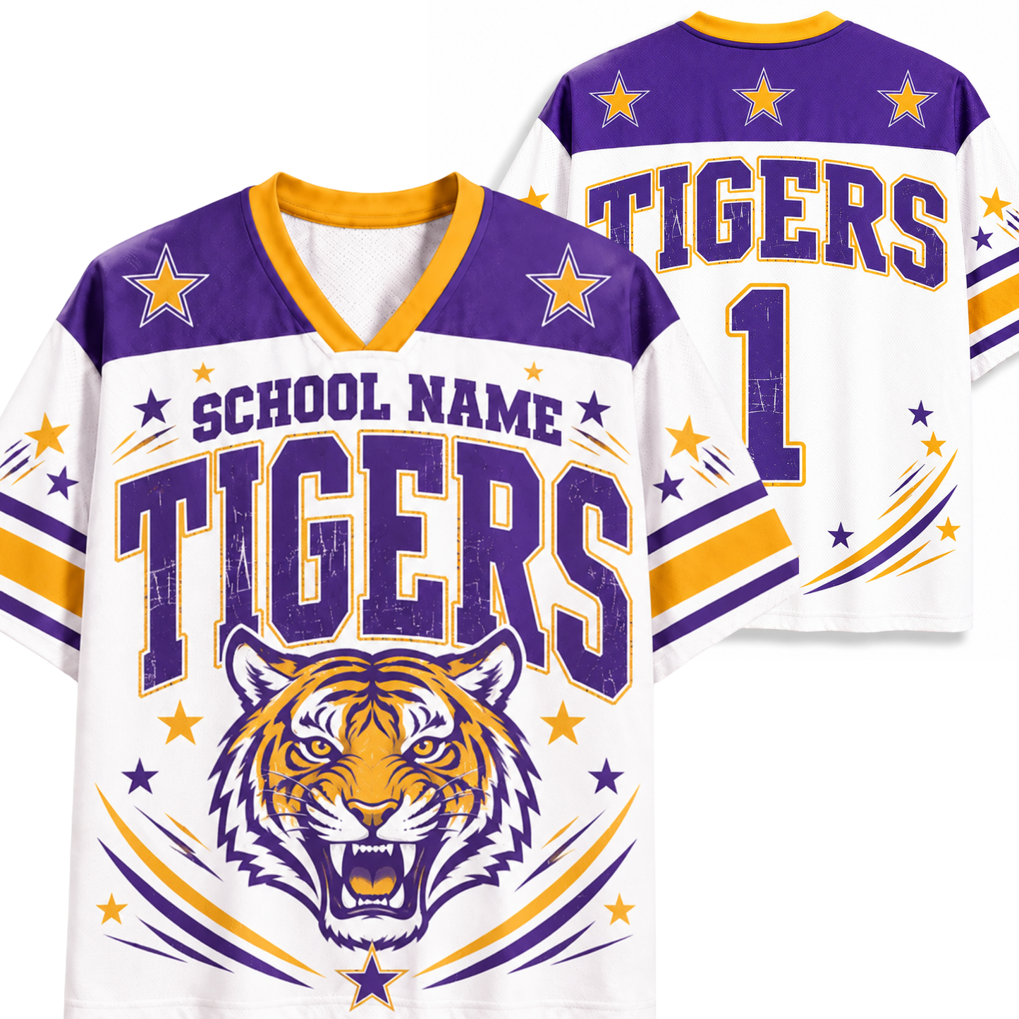 Chaotic Club Retro School Mascot School Spirit Team Mesh Jersey
