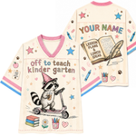 ChaoticClub Off To Teach Back to School Racoon Mesh Jersey