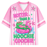 ChaoticClub Hotter Than A Hoochie Coochie Alligator Flamingo Mesh Jersey