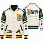 Chaotic Club Personalized School Name Mascot And Slogan Varsity Jacket