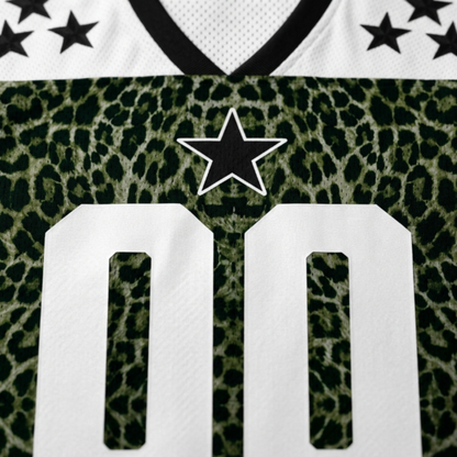 ChaoticClub Leopard Stars Personalized Mesh Jersey - Breathable Mesh Fabric Detail