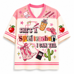 ChaoticClub School Staff She’s a Para,Teacher I Can Tell  Mesh Jersey