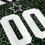 ChaoticClub Leopard Stars Personalized Mesh Jersey - Button & Collar Close Up