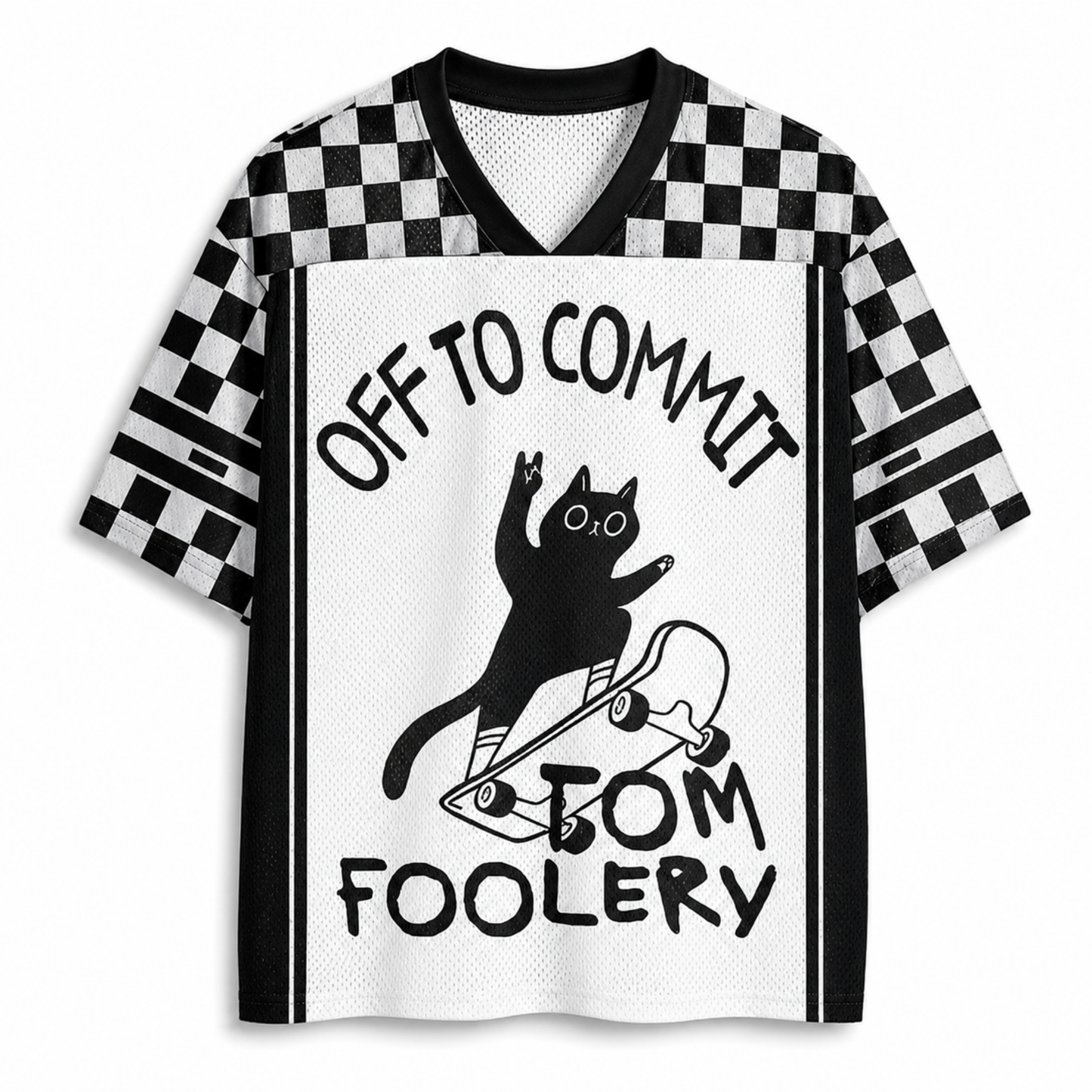 ChaoticClub Skater Cat Toomfoolery Mesh Jersey