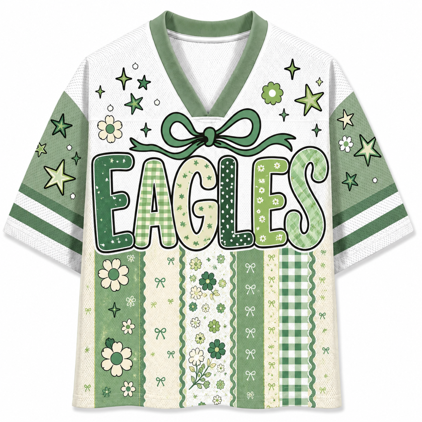 Chaotic Club Retro Floral Mascot Vintage Wildflower Mesh Jersey
