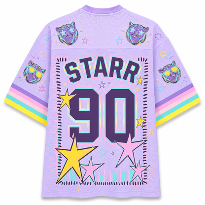 Chaotic Club Mascot Neon Striped School Pride Game Day Mesh Jersey