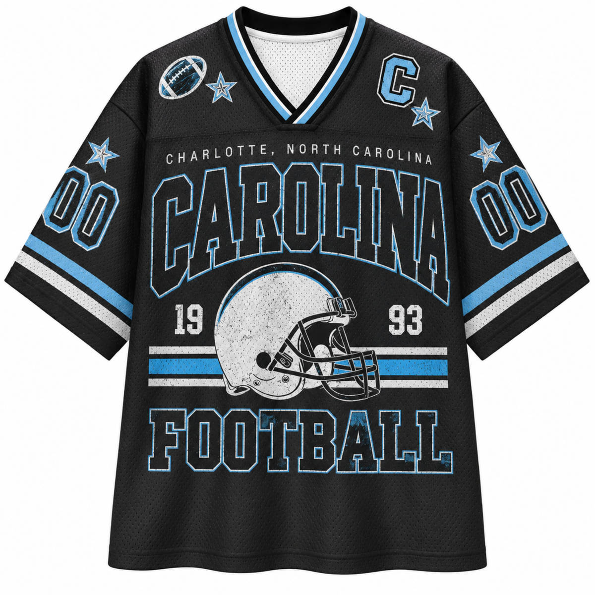Chaotic Club Retro Mascot Game Day Football Mesh Jersey